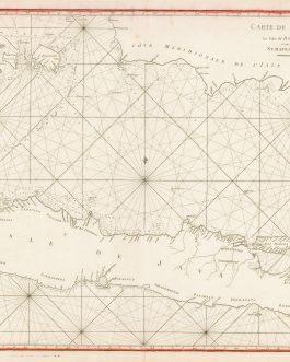 JAVA: Carte de l’isle de Java avec les Isles de Banca, de Billiton et une Partie de celles de Sumatra et de Borneo