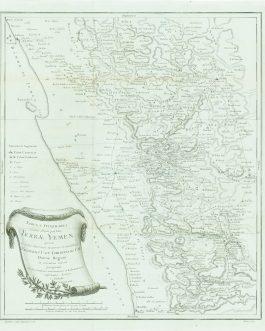 YEMEN: Tabula Itineraria sistens illam partem Terrae Yemen