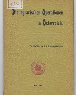 AUSTRIA: Die Agrarischen Operationen in Österreich [The Agrarian Operations in Austria].