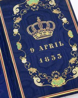 FINE BINDINGS / ROYAL BELGIAN PROVENANCE: Hulde aen zyne koninklyke hoogheid den Hertog Van Braband, kroonprins der Belgen, ter gelegenheid zyns achttienden verjaerdags. 9 April 1853