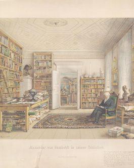 Alexander von Humboldt in seiner Bibliothek [Alexander von Humboldt in His Library]